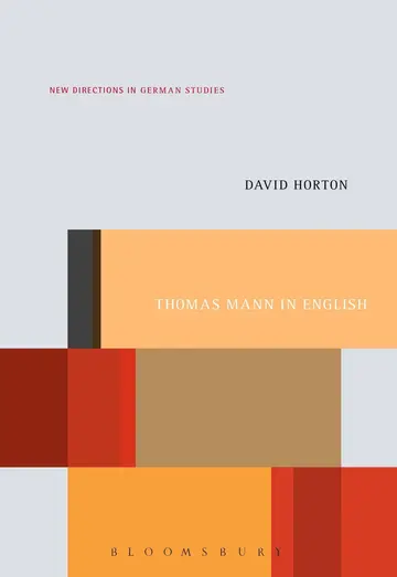 Cover of Thomas Mann in English