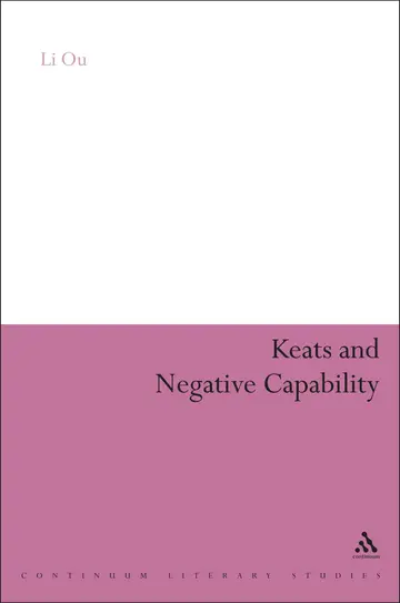 Cover of Keats and Negative Capability