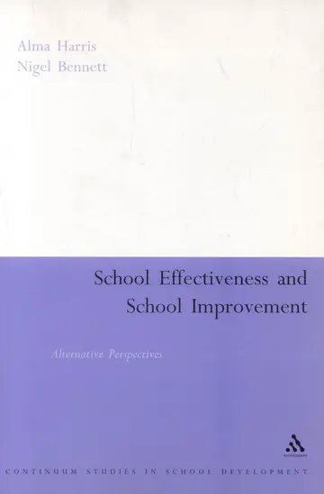 Cover of School Effectiveness, School Improvement