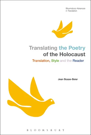 Cover of Translating the Poetry of the Holocaust