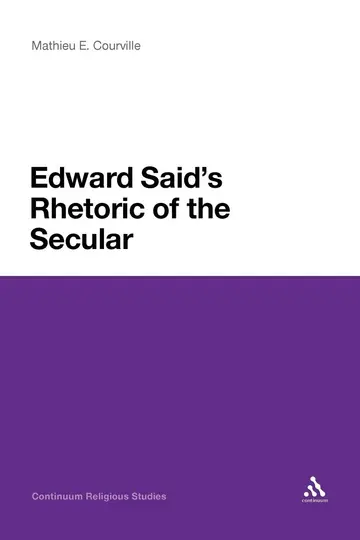 Cover of Edward Said's Rhetoric of the Secular