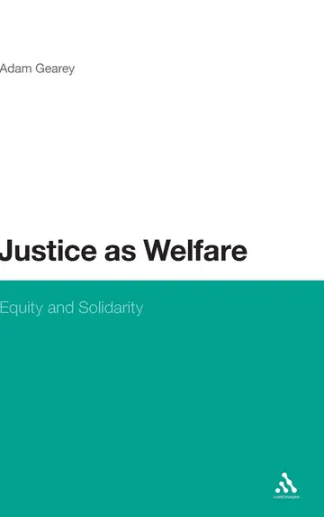 Cover of Justice as Welfare