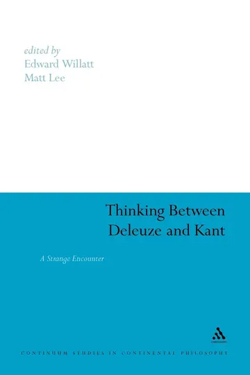 Cover of Thinking Between Deleuze and Kant