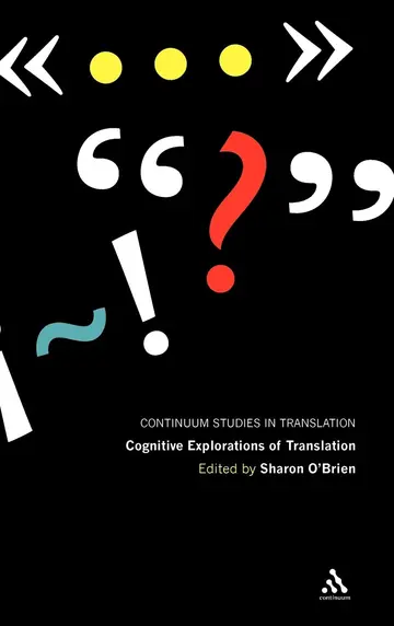 Cover of Cognitive Explorations of Translation