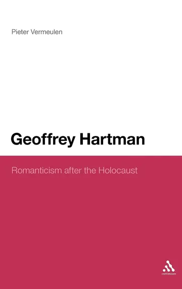 Cover of Geoffrey Hartman