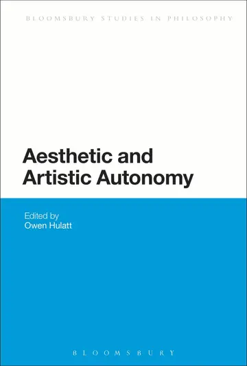 Cover of Aesthetic and Artistic Autonomy