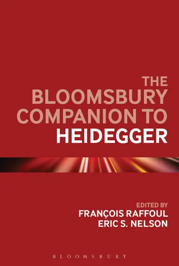 Cover of The Bloomsbury Companion to Heidegger