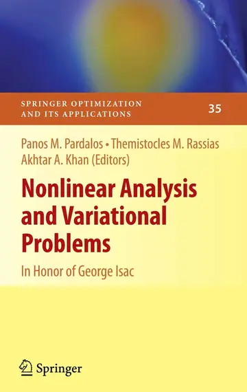 Cover of Nonlinear Analysis and Variational Problems