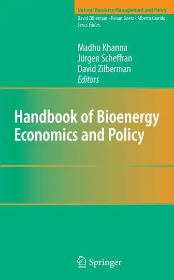 Cover of Handbook of Bioenergy Economics and Policy
