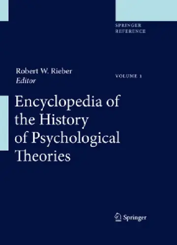 Cover of Encyclopedia of the History of Psychological Theories