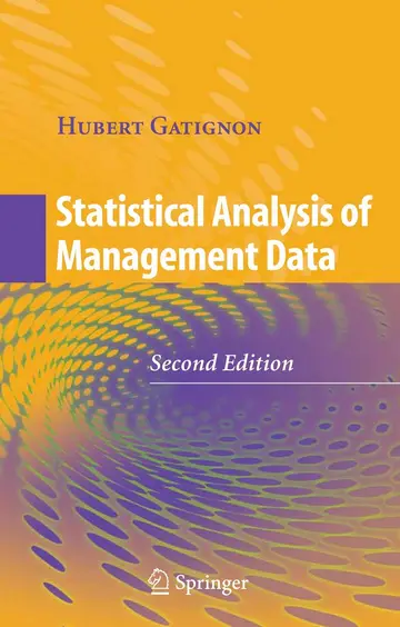 Cover of Statistical Analysis of Management Data