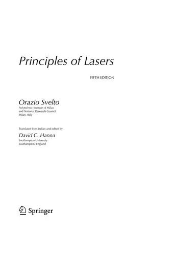 Cover of Principles of Lasers
