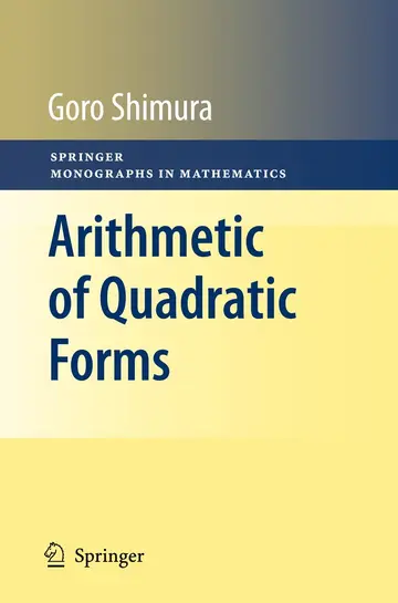 Cover of Arithmetic of Quadratic Forms