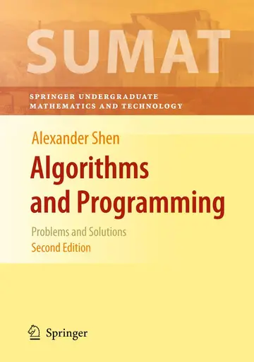 Cover of Algorithms and Programming