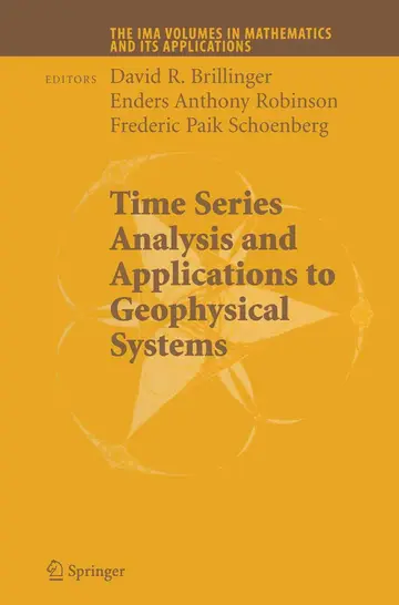 Cover of Time Series Analysis and Applications to Geophysical Systems