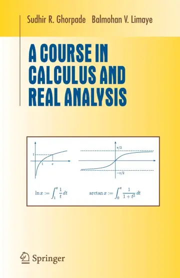 Cover of A Course in Calculus and Real Analysis