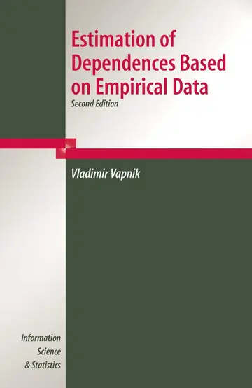 Cover of Estimation of Dependences Based on Empirical Data