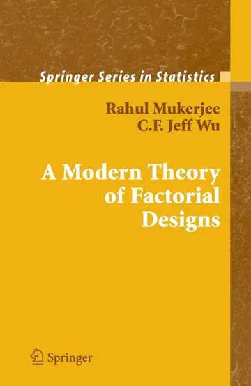 Cover of A Modern Theory of Factorial Design