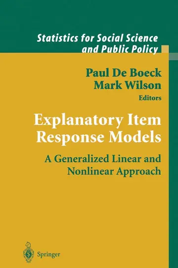 Cover of Explanatory Item Response Models