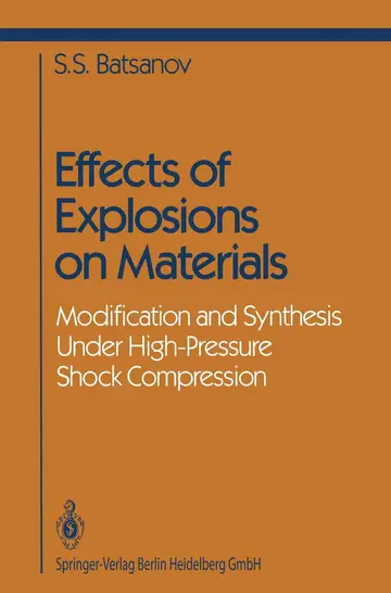 Cover of Effects of Explosions on Materials
