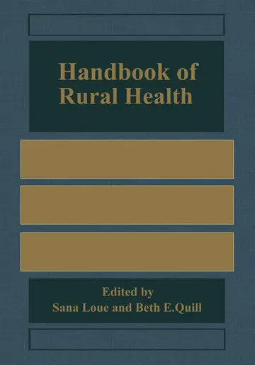 Cover of Handbook of Rural Health