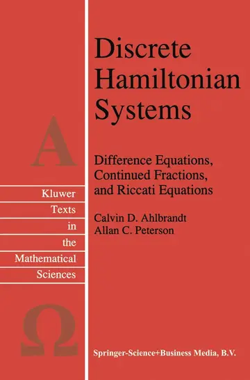 Cover of Discrete Hamiltonian Systems