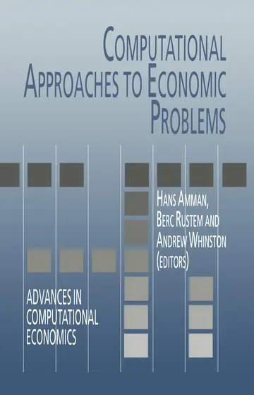Cover of Computational Approaches to Economic Problems