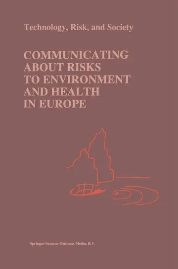 Cover of Communicating about Risks to Environment and Health in Europe