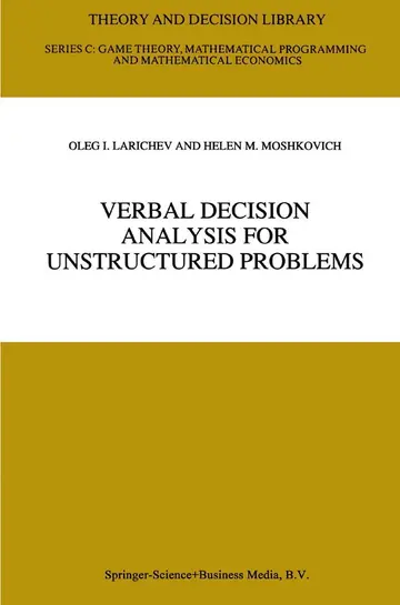 Cover of Verbal Decision Analysis for Unstructured Problems
