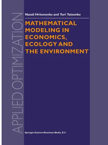 Cover of Mathematical Modeling in Economics, Ecology and the Environment