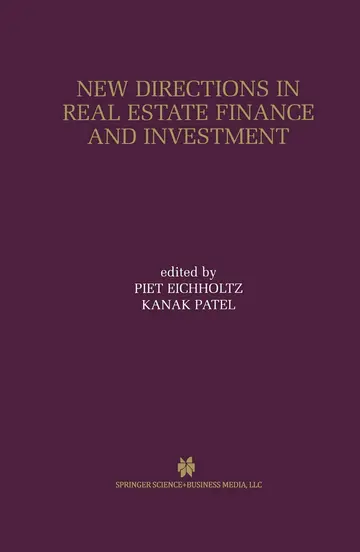 Cover of New Directions in Real Estate Finance and Investment