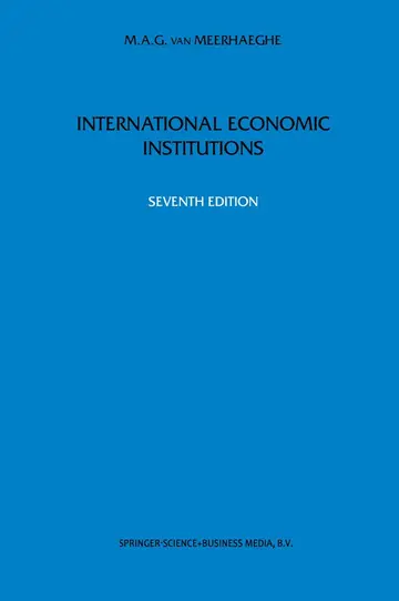 Cover of International Economic Institutions