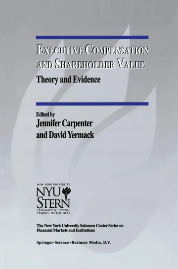 Cover of Executive Compensation and Shareholder Value