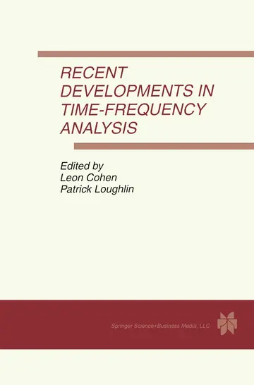 Cover of Recent Developments in Time-Frequency Analysis