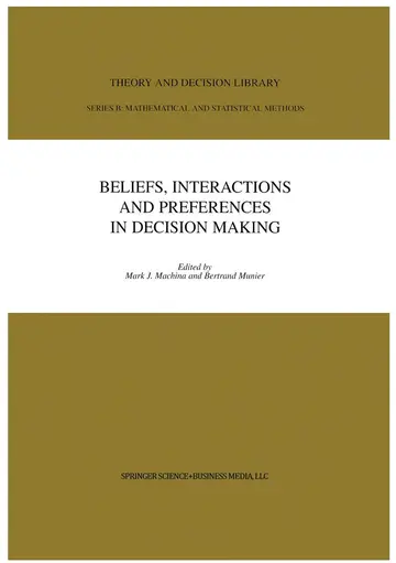Cover of Beliefs, Interactions and Preferences