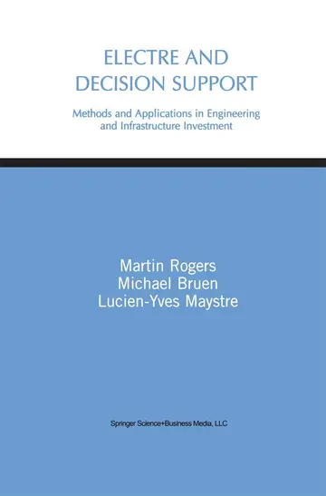 Cover of Electre and Decision Support