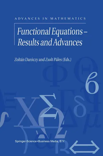 Cover of Functional Equations - Results and Advances