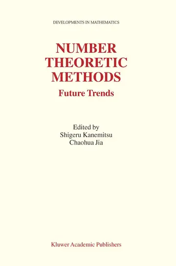 Cover of Number Theoretic Methods