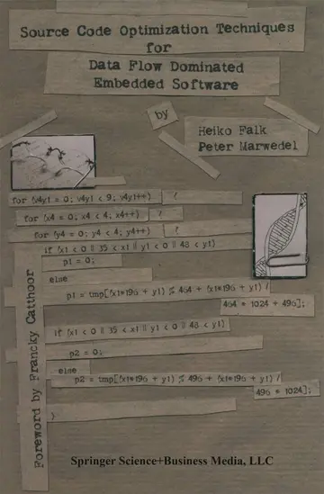 Cover of Source Code Optimization Techniques for Data Flow Dominated Embedded Software