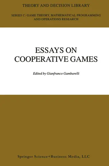 Cover of Essays on Cooperative Games
