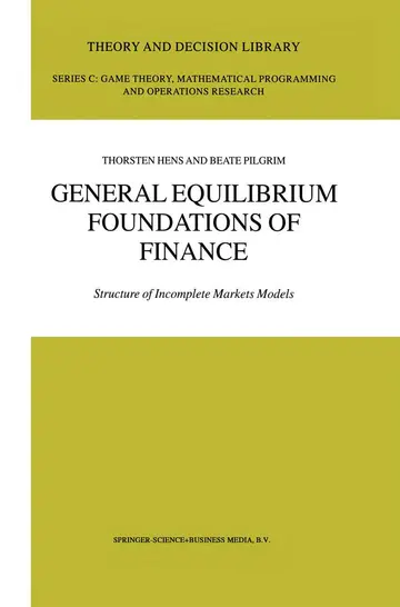 Cover of General Equilibrium Foundations of Finance