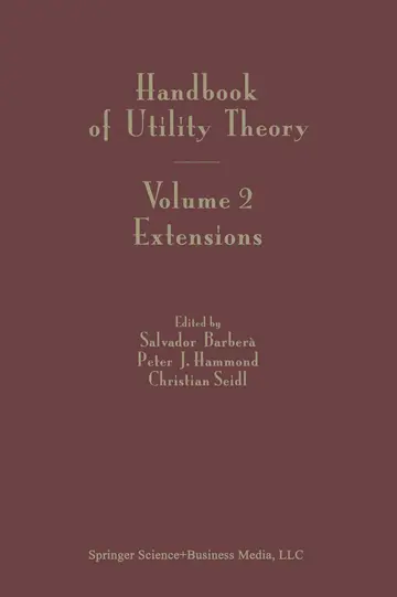 Cover of Handbook of Utility Theory