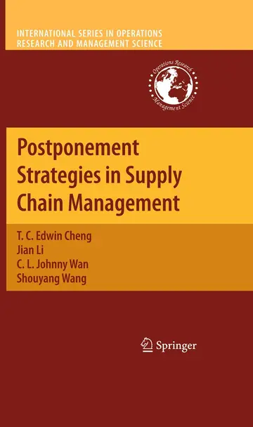 Cover of Postponement Strategies in Supply Chain Management