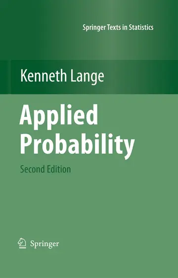 Cover of Applied Probability 2ed (hb 2010)