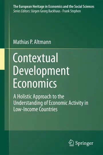 Cover of Contextual Development Economics