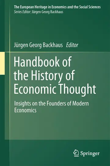 Cover of Handbook of the History of Economic Thought