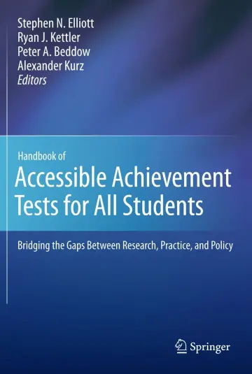 Cover of Handbook of Accessible Achievement Tests for All Students