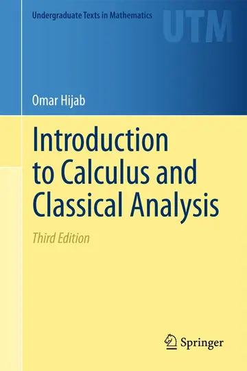 Cover of Introduction to Calculus and Classical Analysis
