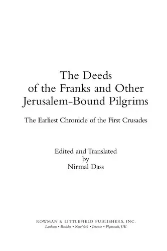 Cover of Deeds of the Franks and Other Jerusalem-Bound Pilgrims
