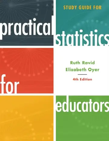 Cover of Study Guide for Practical Statistics for Educators